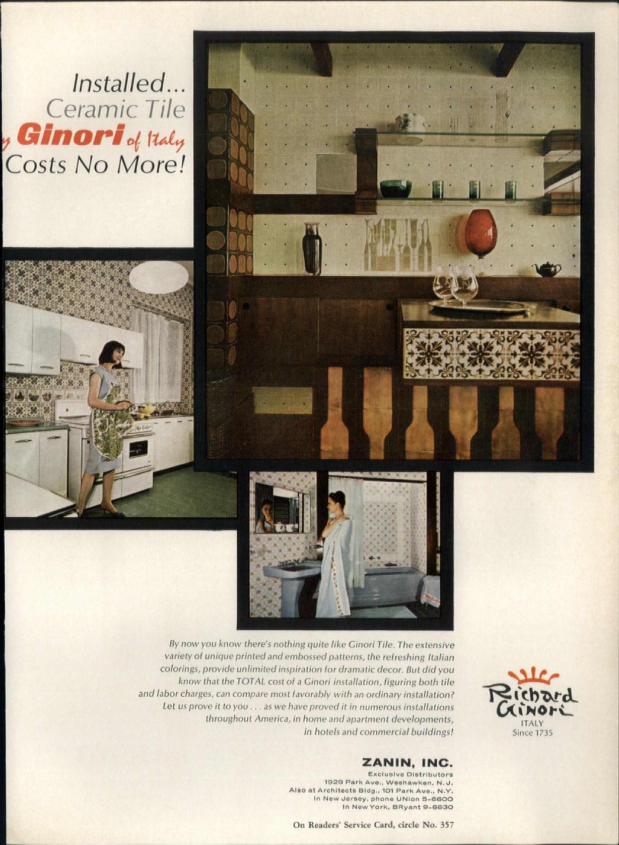 Advertising Richard Ginori on Progressive Architecture