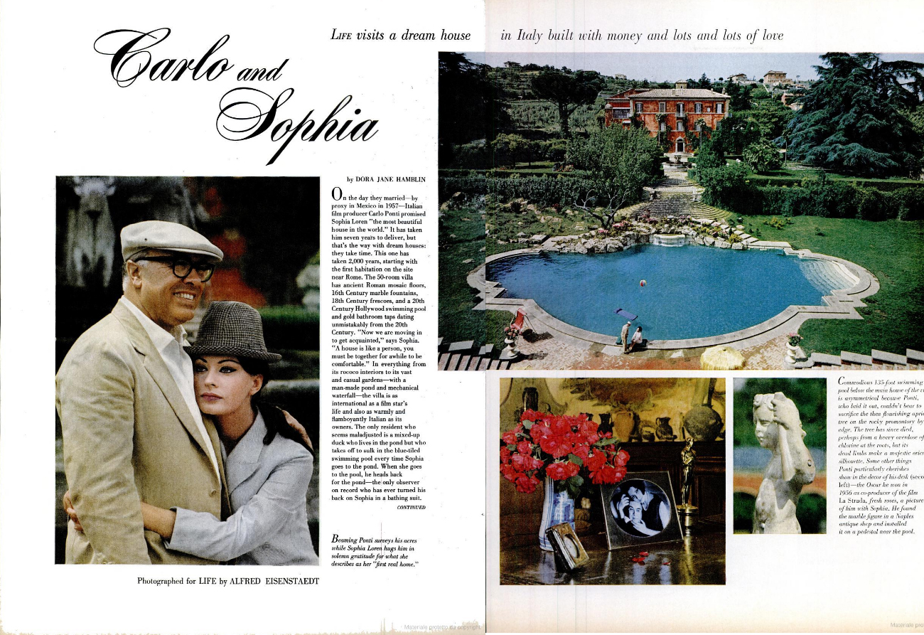 “Sophia Loren's Villa. A guided tour by the star of her dream place”